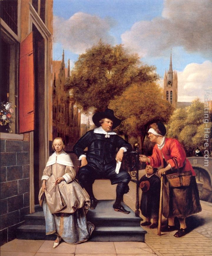 Jan Steen A Burgher of Delft and His Daughter